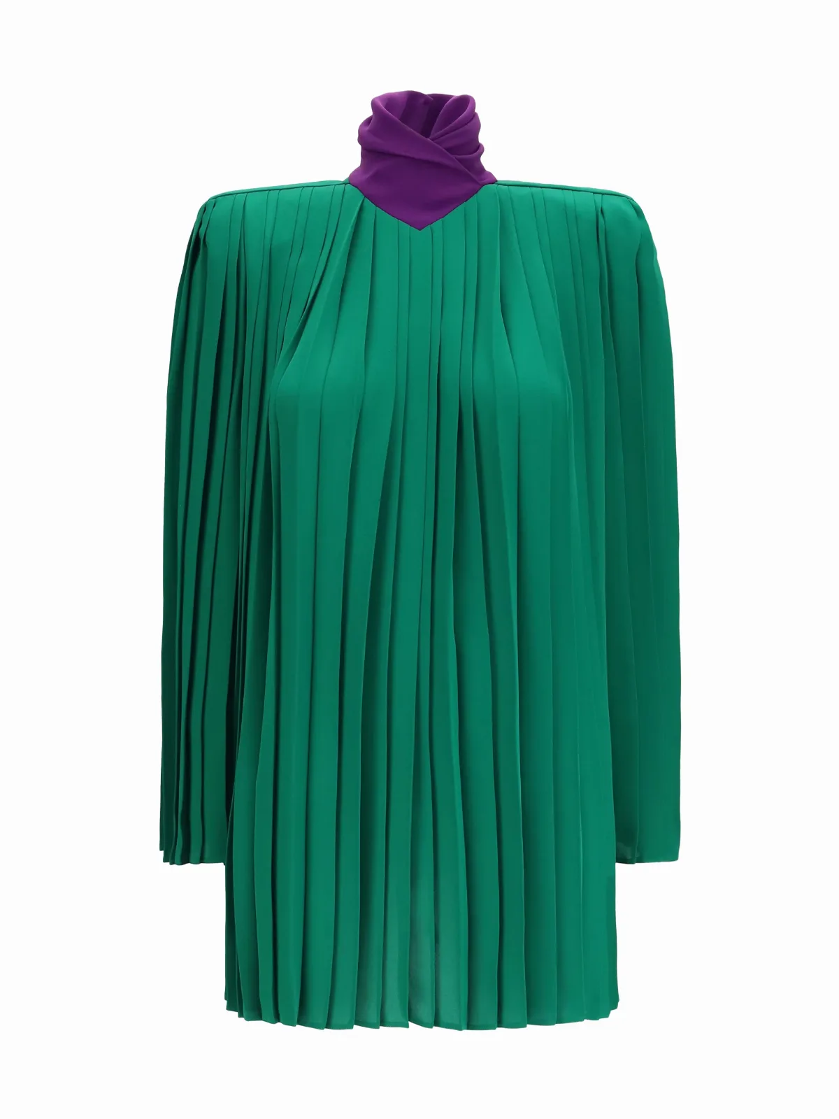 Pleated Silk Georgette Blouse by Valentino