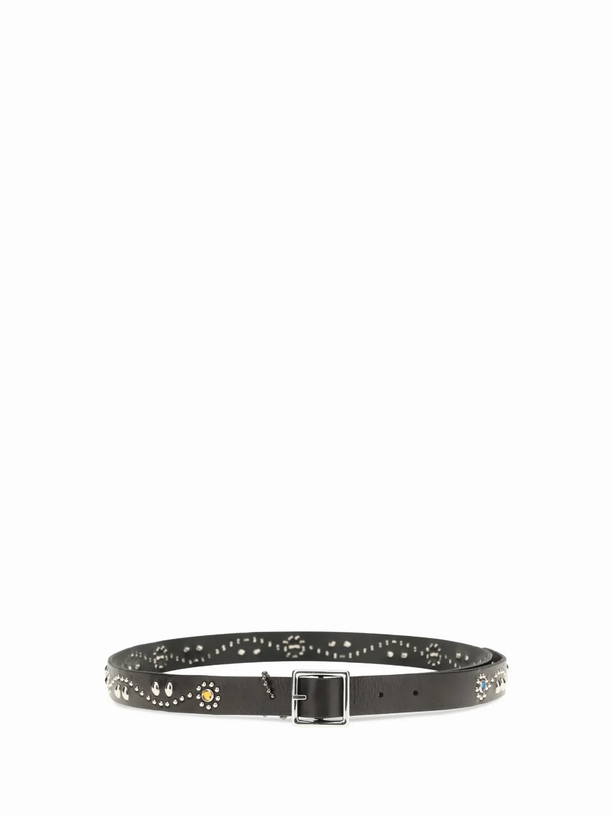 Studded Calf Leather Belt by Htc Los Angeles