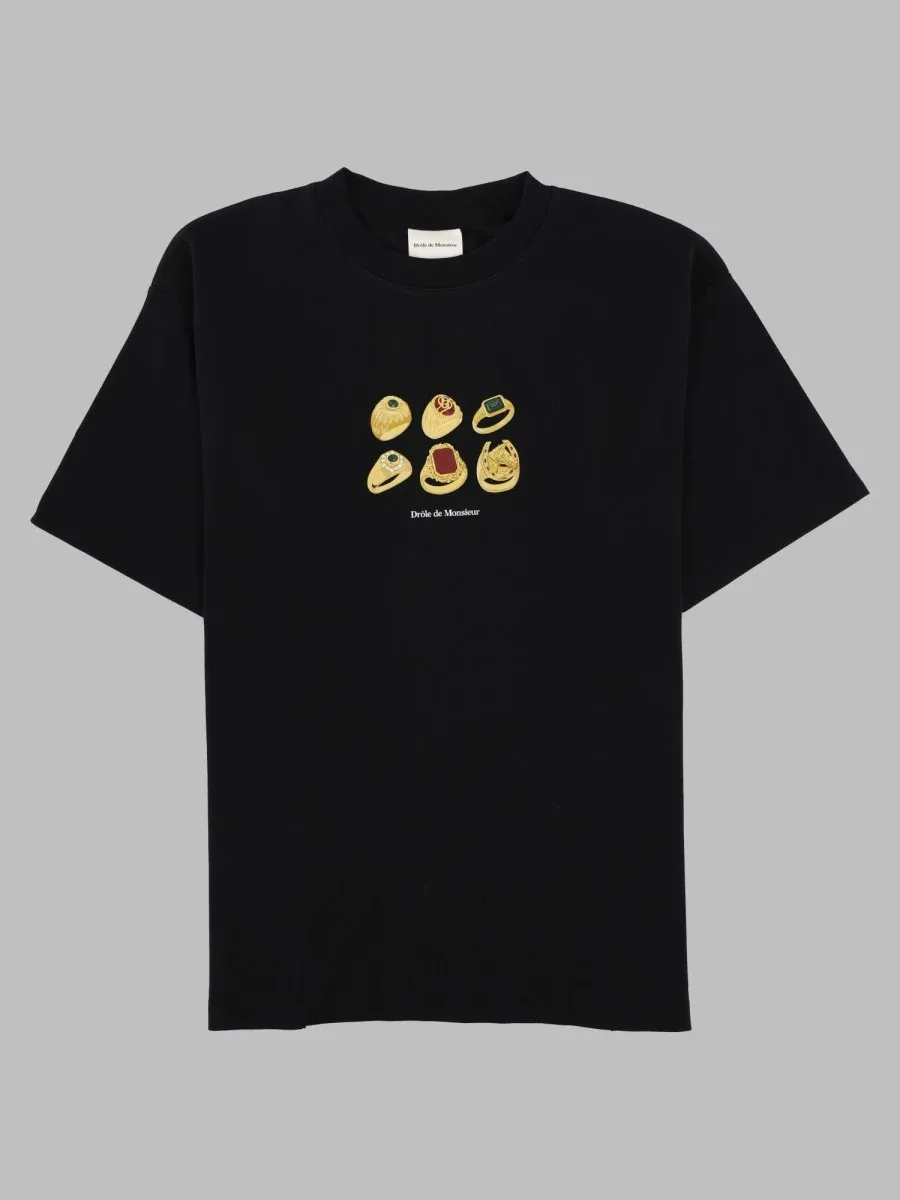 Rings-Embroidered T-Shirt by DrôLe De Monsieur
