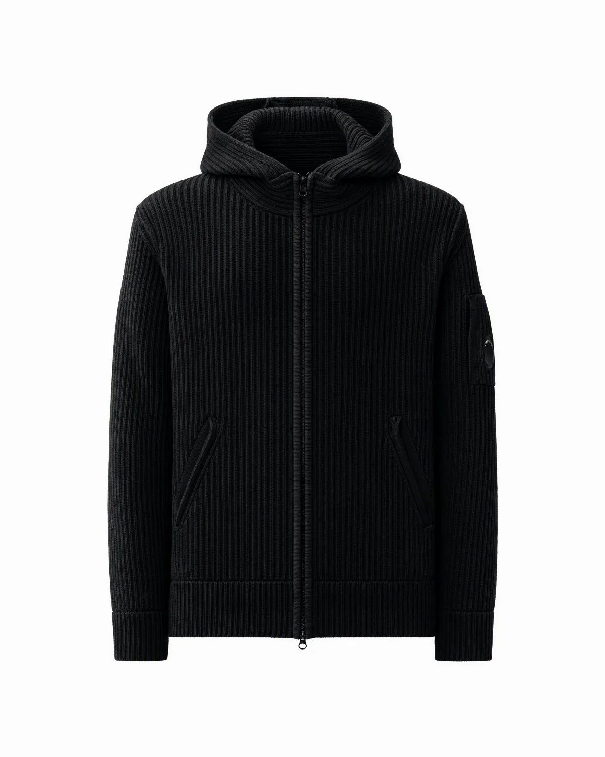 Ribbed Wool-Blend Hoodie by C.P. Company