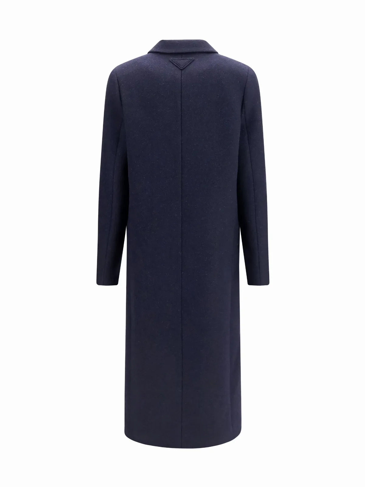 Shetland Wool Double-Breasted Coat by Prada