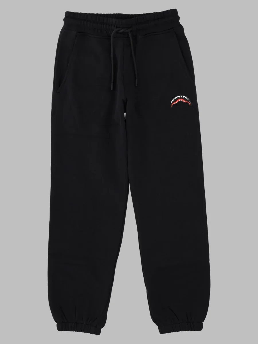 Shark-Embroidered Cotton Joggers by Sprayground