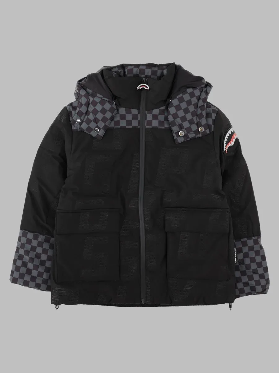 Checkered Padded Down Jacket by Sprayground