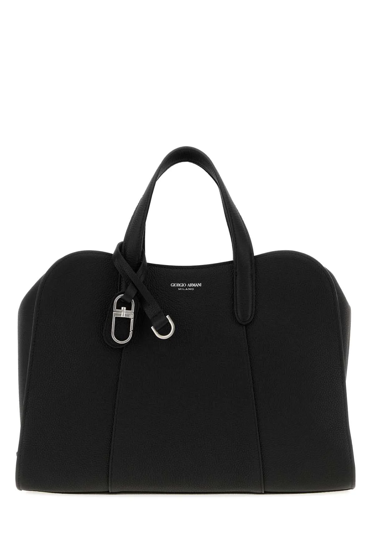 Calfskin Leather Shoulder Bag by Giorgio Armani