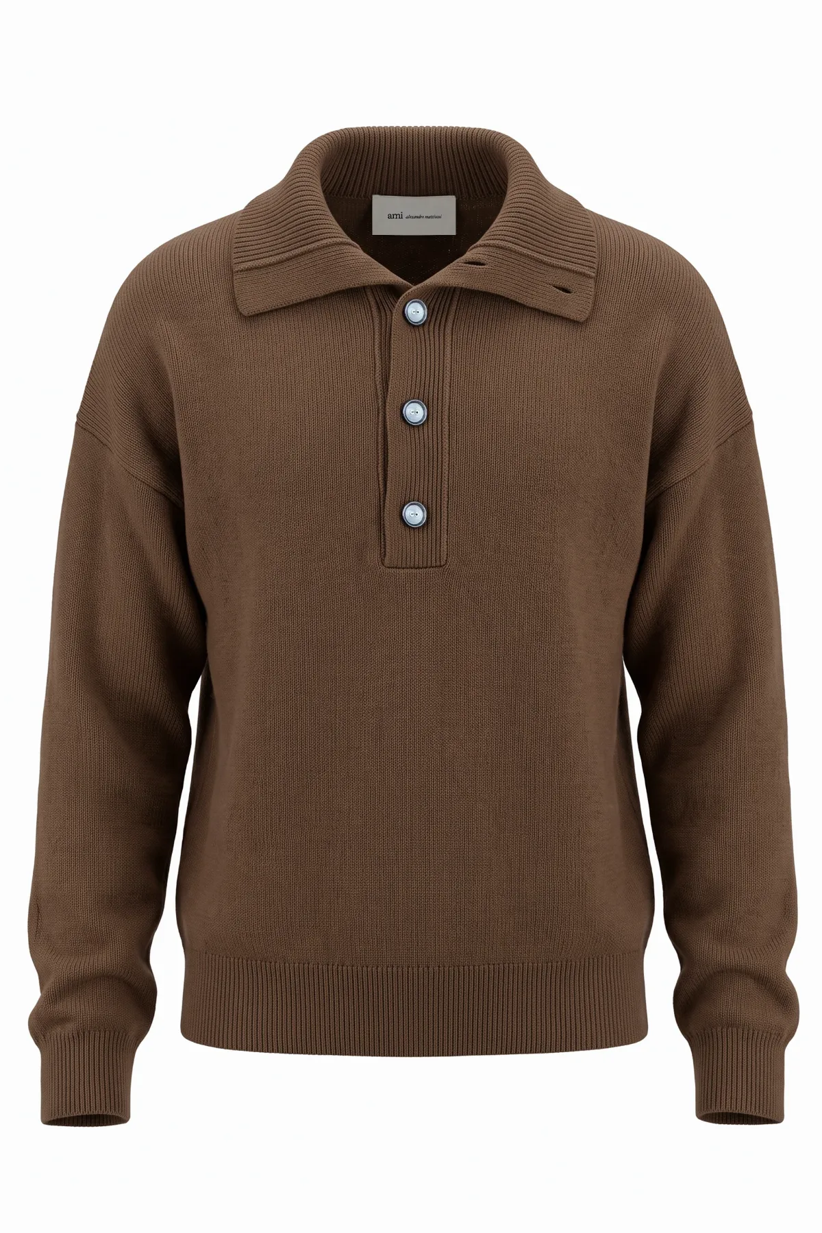 Wool Polo Sweater by AMI Paris