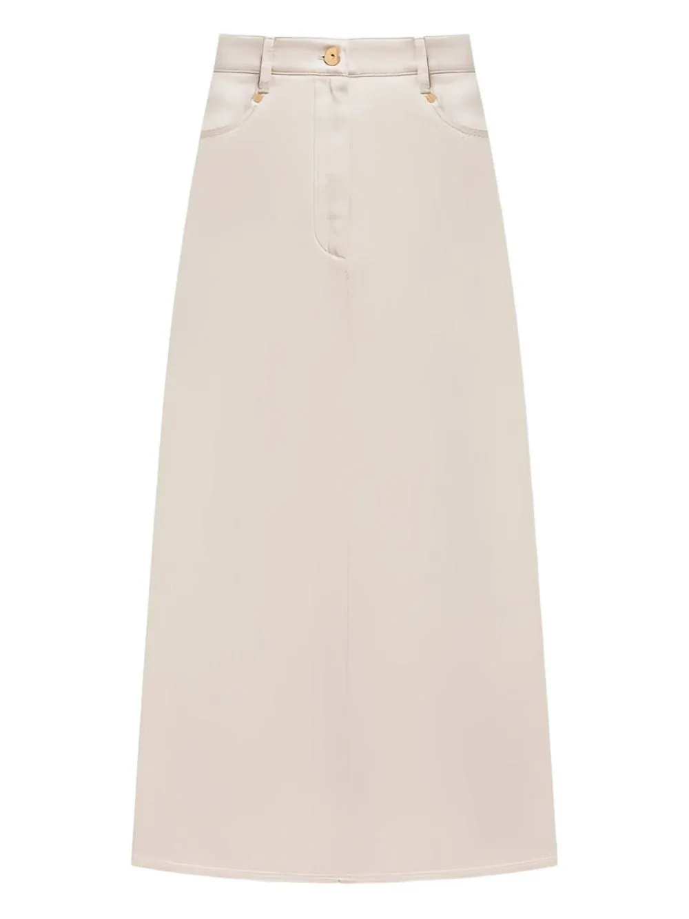 Sand Beige Midi Skirt by BRUNELLO CUCINELLI
