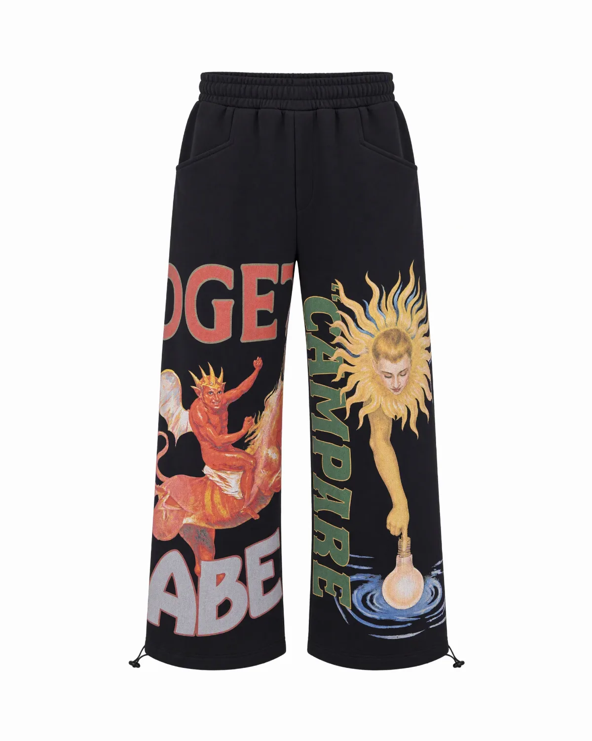 Graphic Cotton Trousers by Pdf