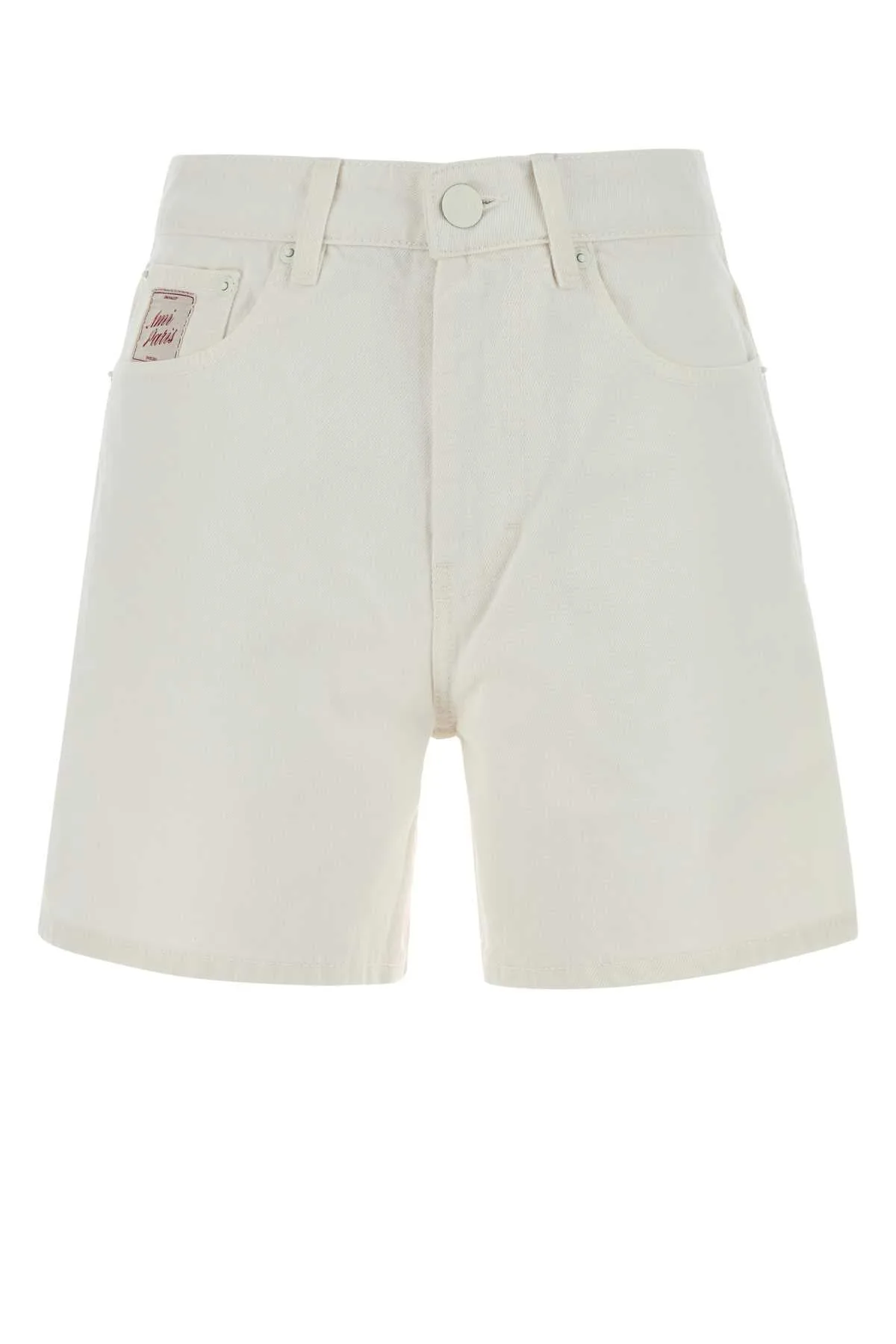 With Denim Shorts by AMI Paris
