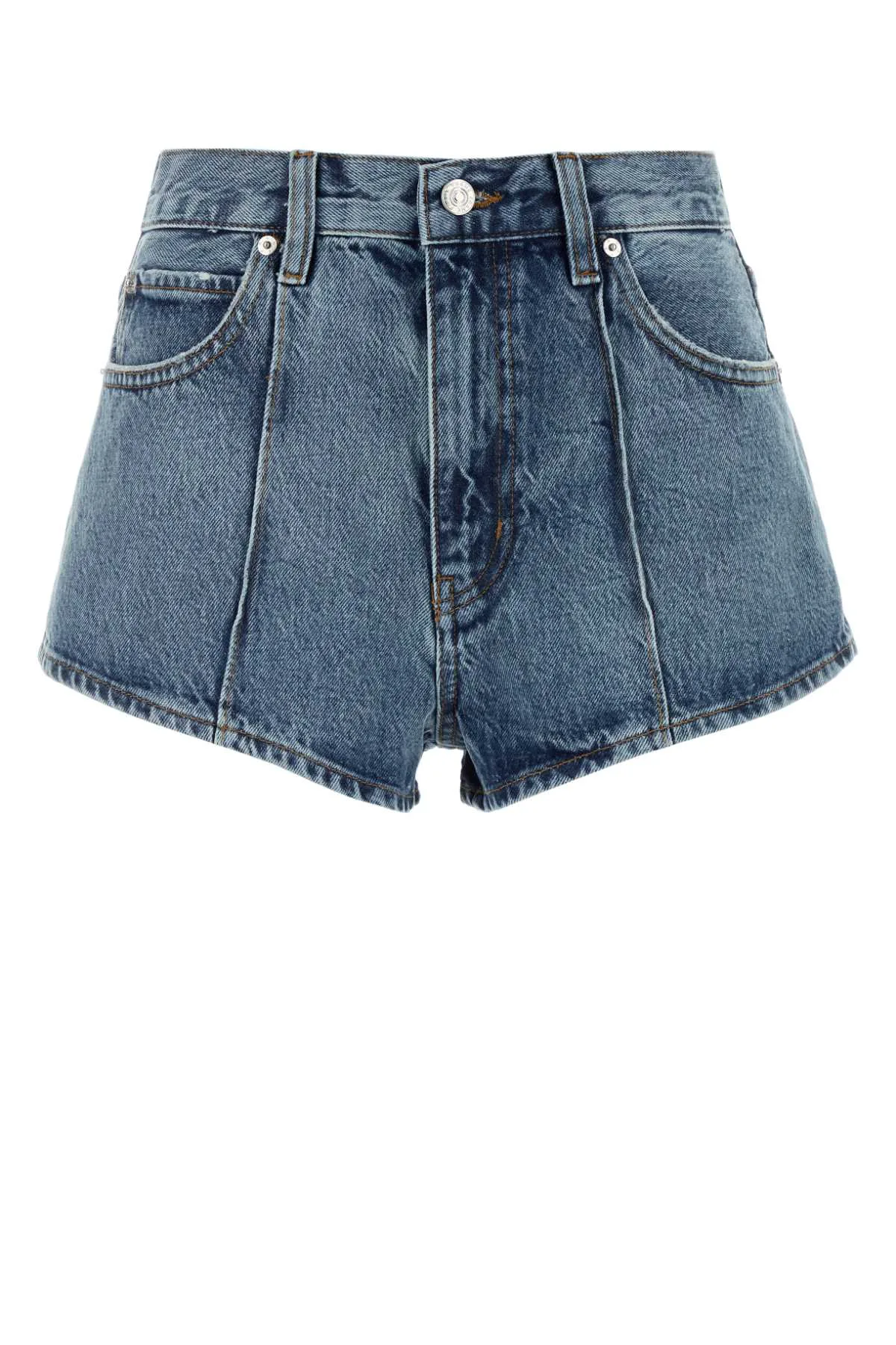 The Tilt Denim Shorts by Frame