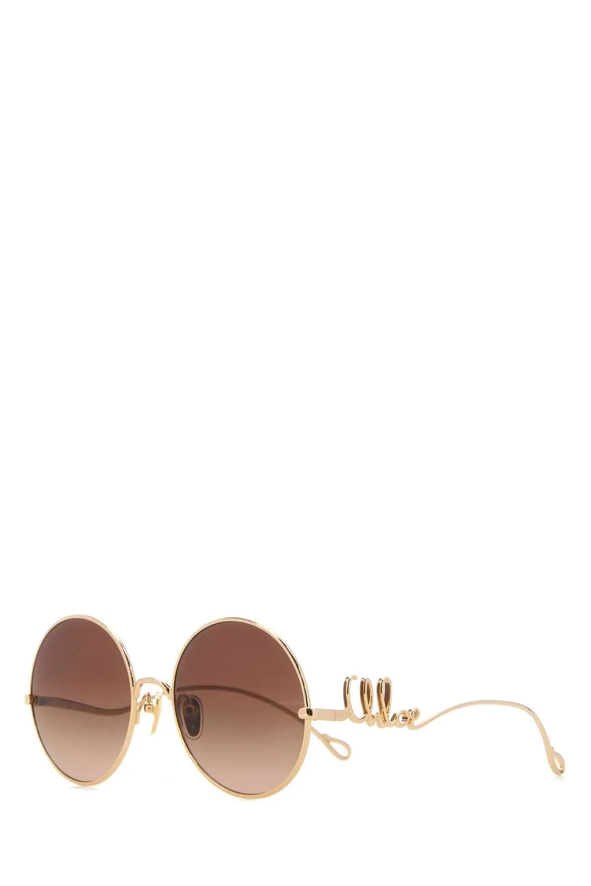 Sunglasses Gold Metal Round Sunglasses by Chloé