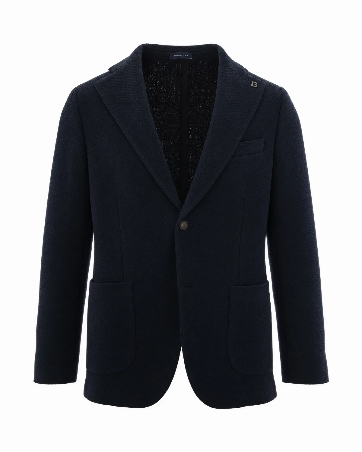 Mesh-Effect Wool-Blend Jacket