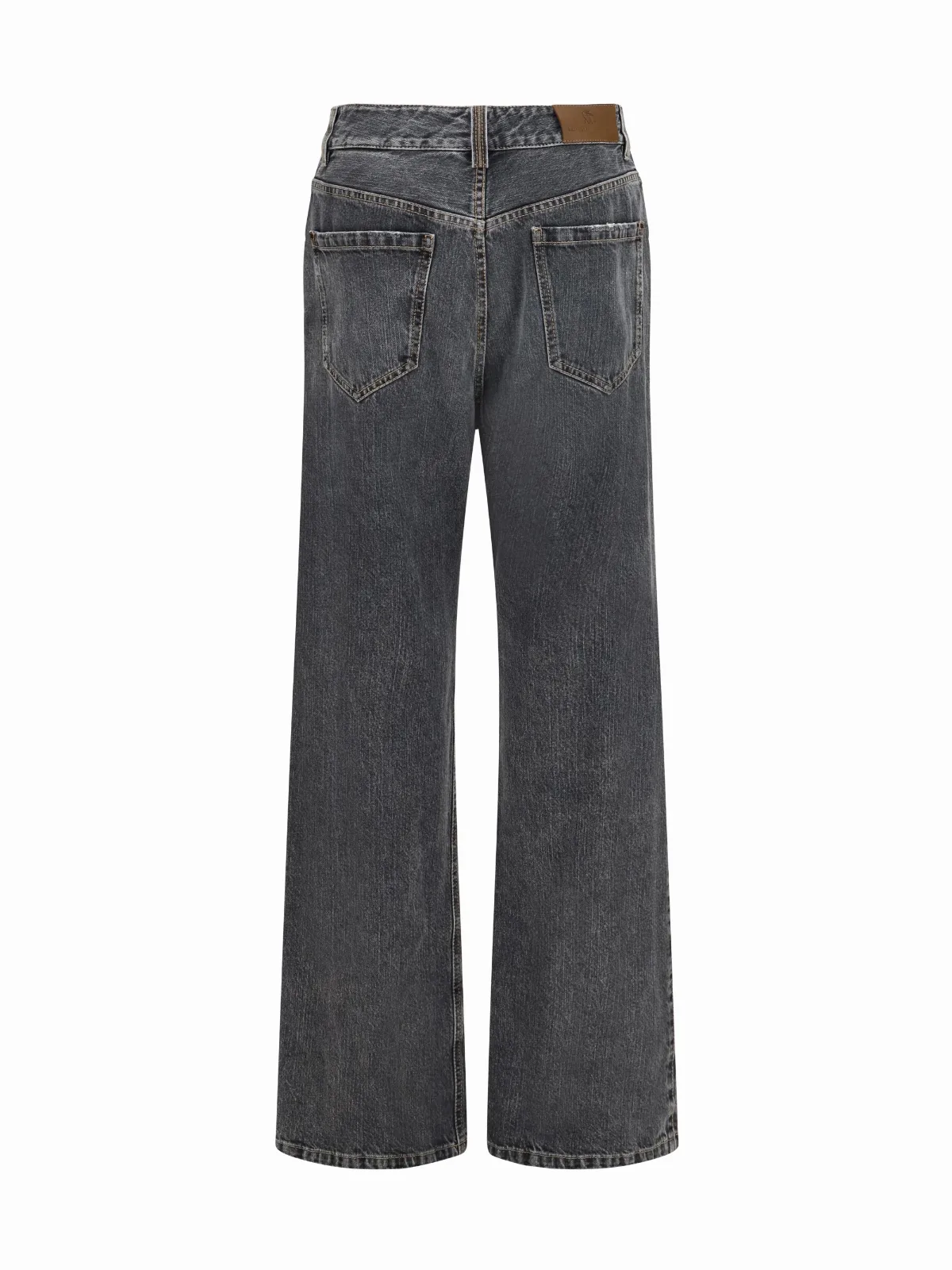 Straight-Leg Denim Jeans