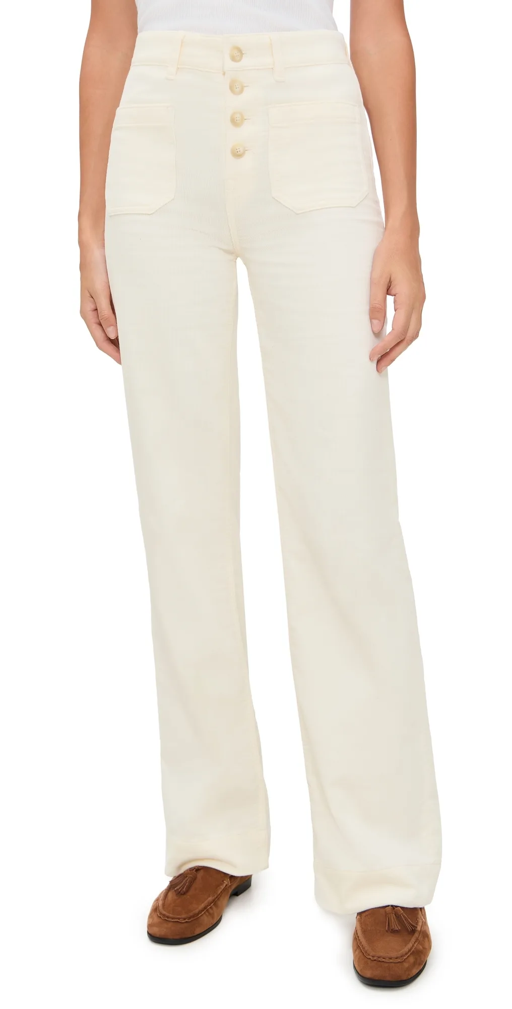 Stretch Terry Corduroy Patch Pocket Pants