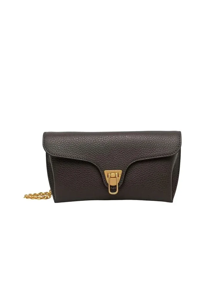 Beat Double Grained Leather Shoulder Bag by Coccinelle
