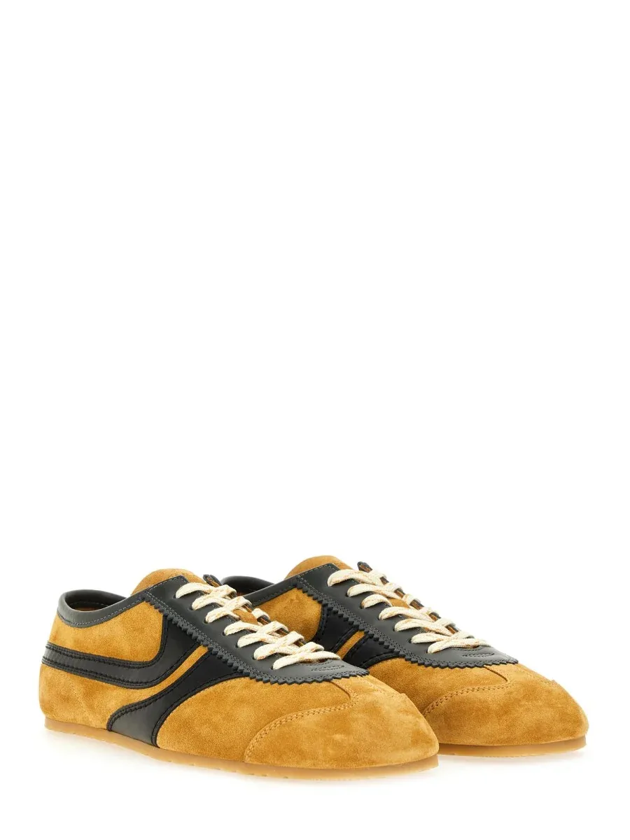 Suede and Leather Colourblock Sneaker by Dries Van Noten