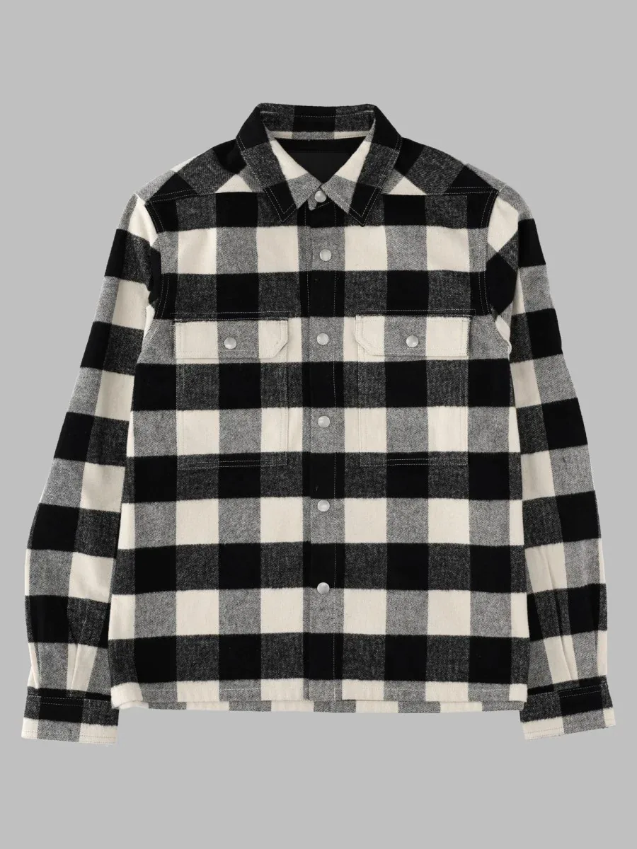 Cotton Check Overshirt by Rick Owens Drkshdw