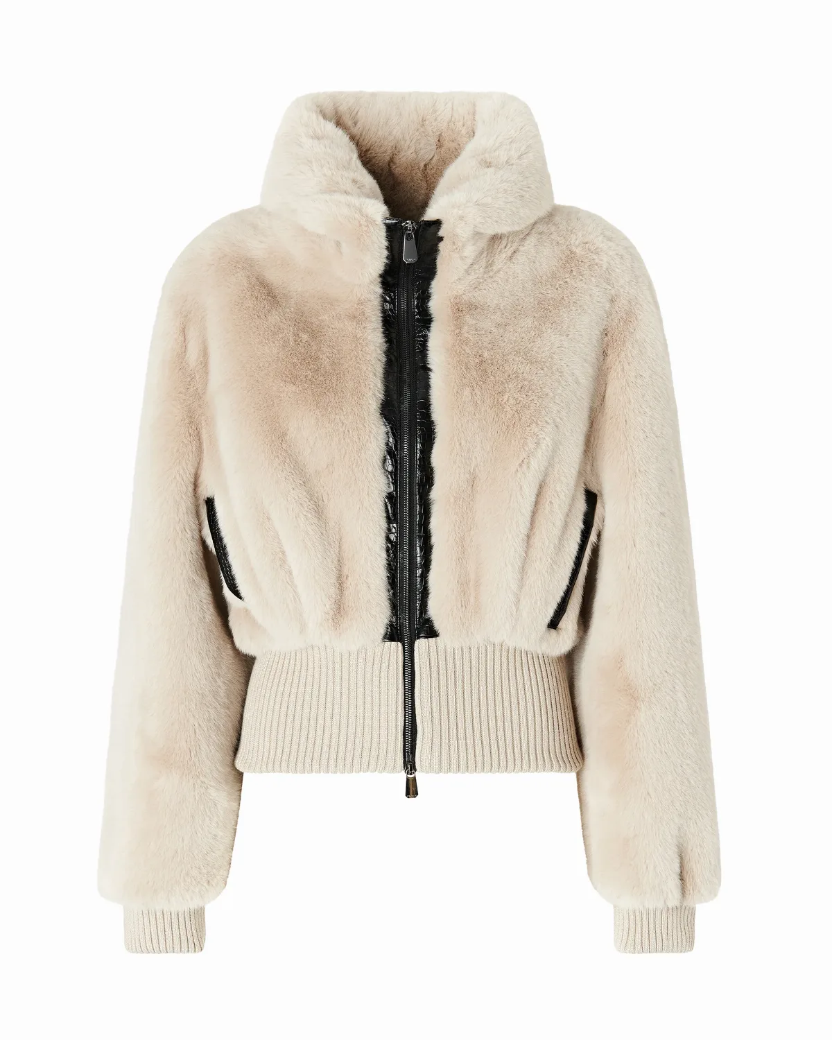 Faux Fur Bomber Jacket by pinko