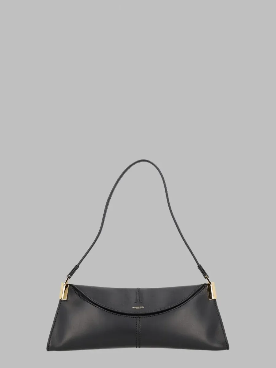 Calfskin Leather Shoulder Bag by Balmain