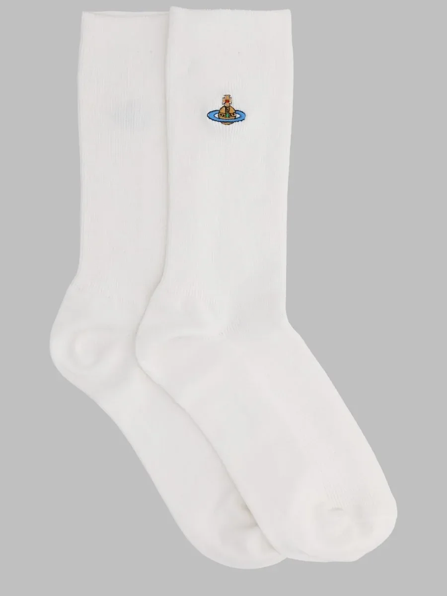 Logo-Embroidered Cotton-Blend Socks by Vivienne Westwood