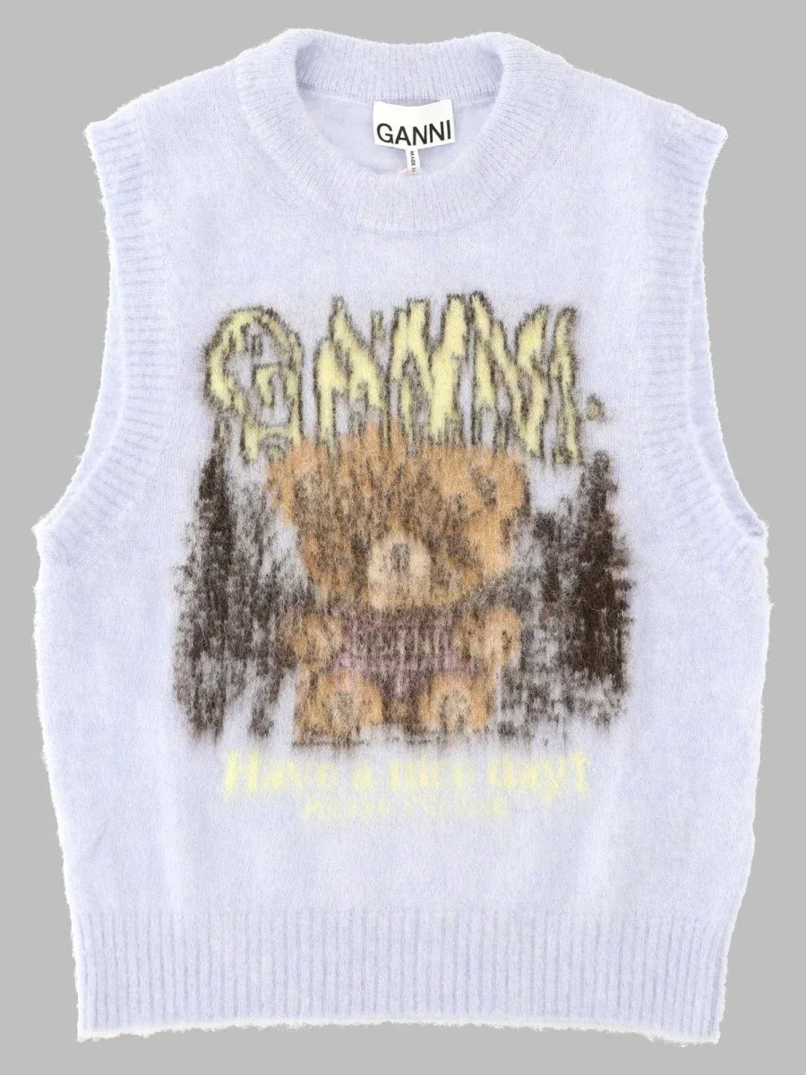 Teddy Forest Gilet by Ganni