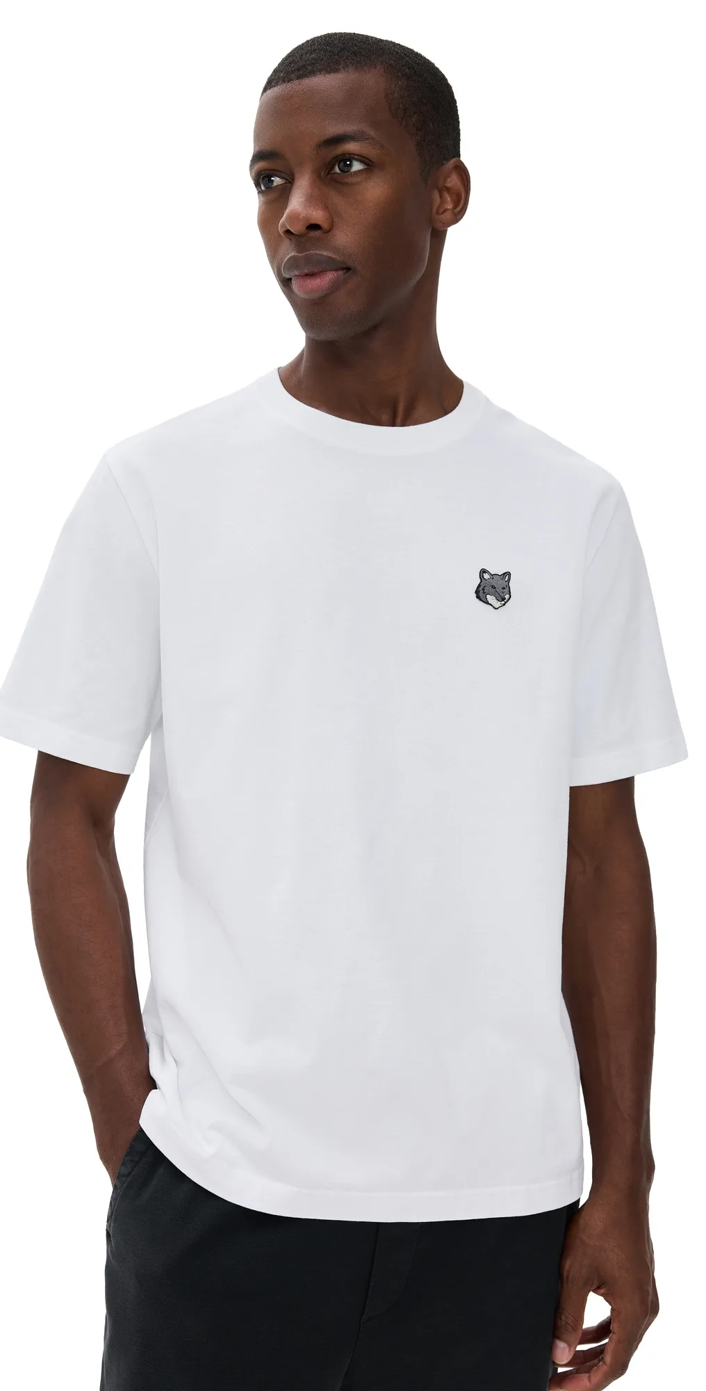 Grey Fox Head Patch Comfort Tee