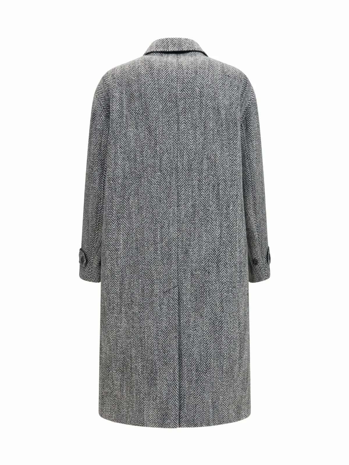 Chevron Wool-Blend Coat