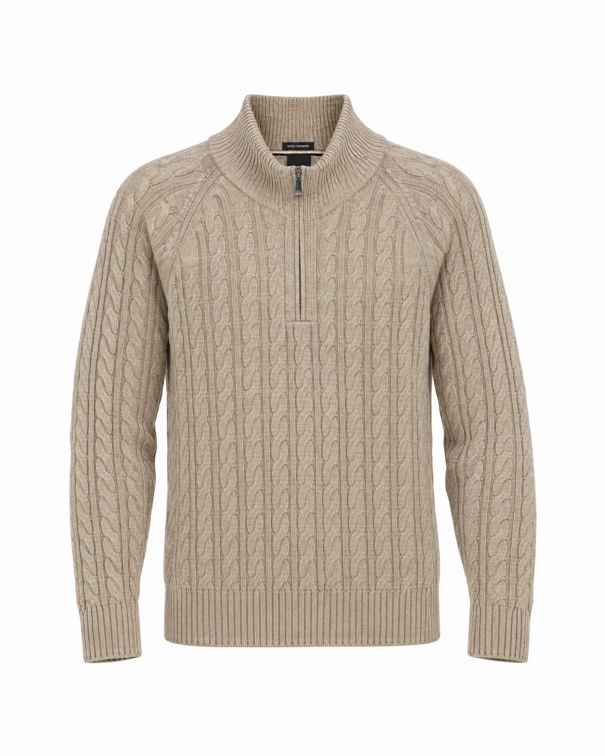 Cable-Knit Virgin Wool Sweater