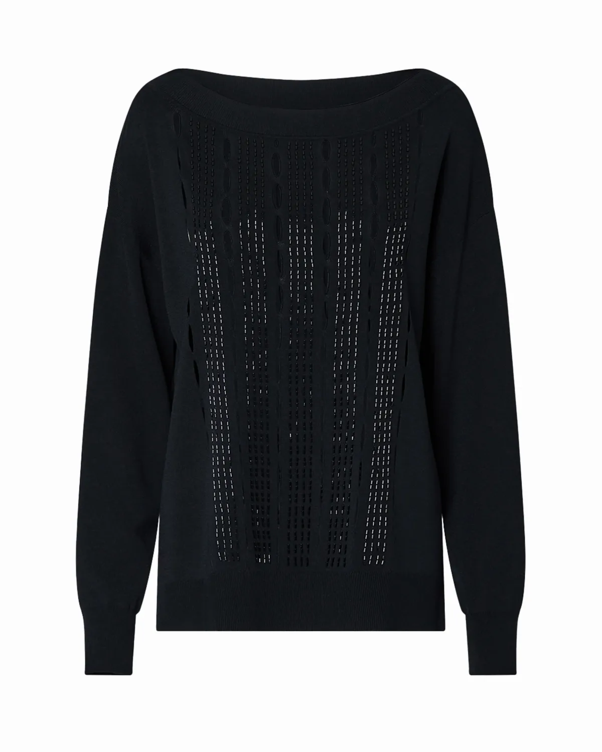 Openwork Boat-Neck Sweater by Liu Jo