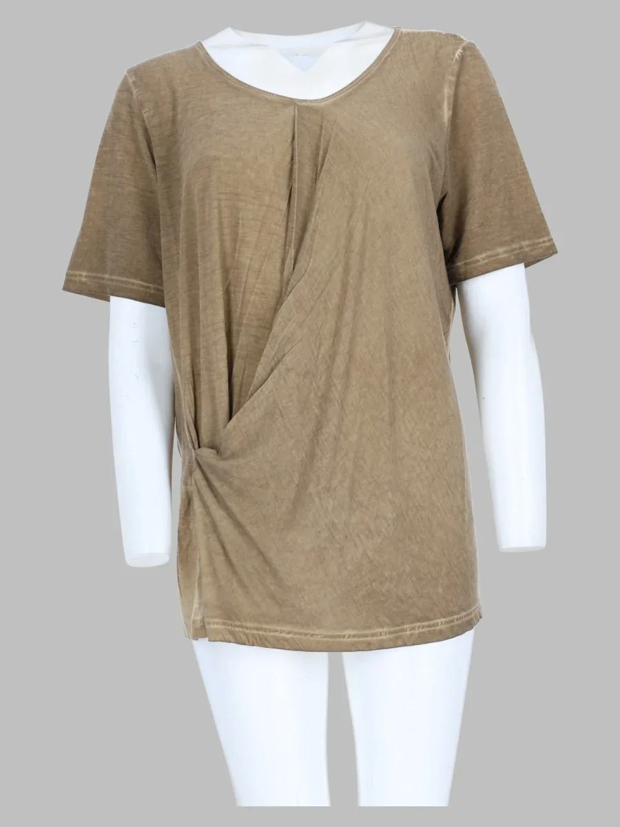 Modal Draped T-Shirt by Uma Wang