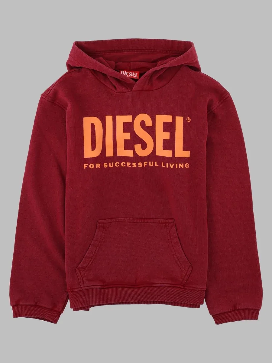 Logo-Print Cotton Sweatshirt by Diesel