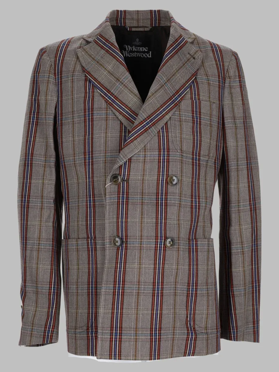 Plaid Wool-Viscose Blazer by Vivienne Westwood