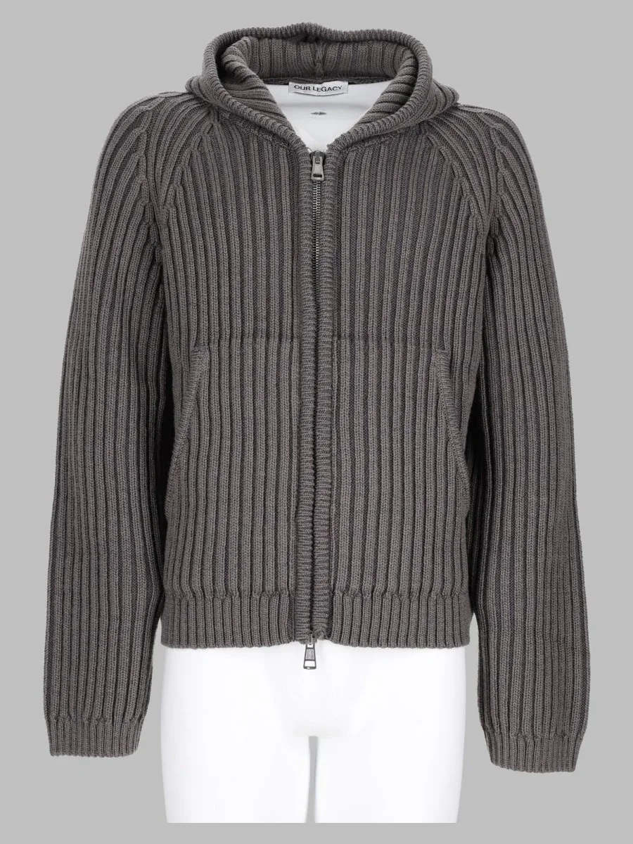 Merino Wool Zip-Up Hoodie by Our Legacy