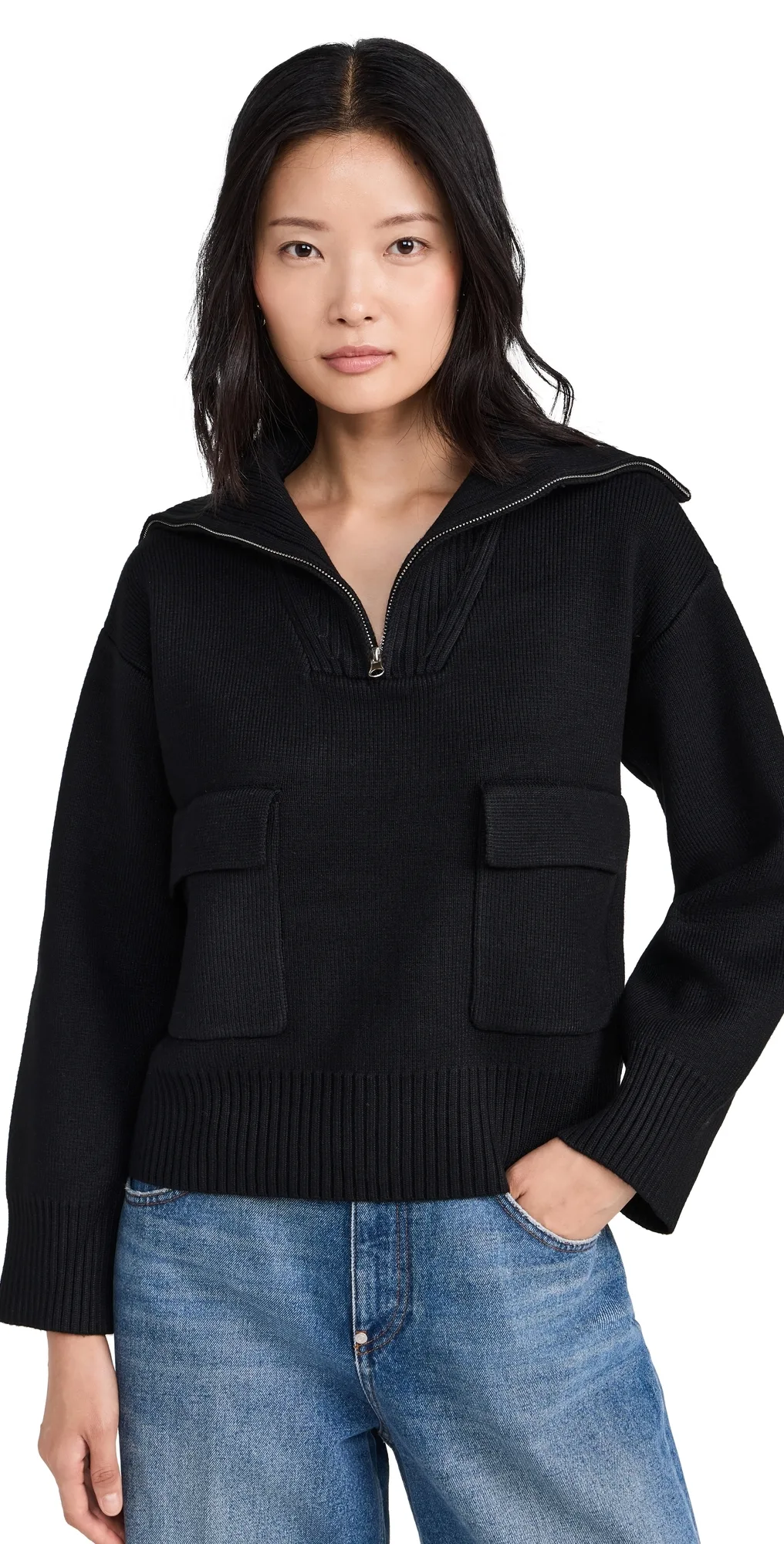 Quarter-Zip Knit Sweater