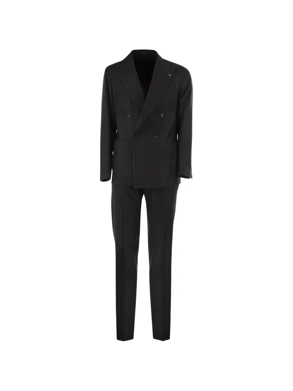 Pinstripe Double-Breasted Suit