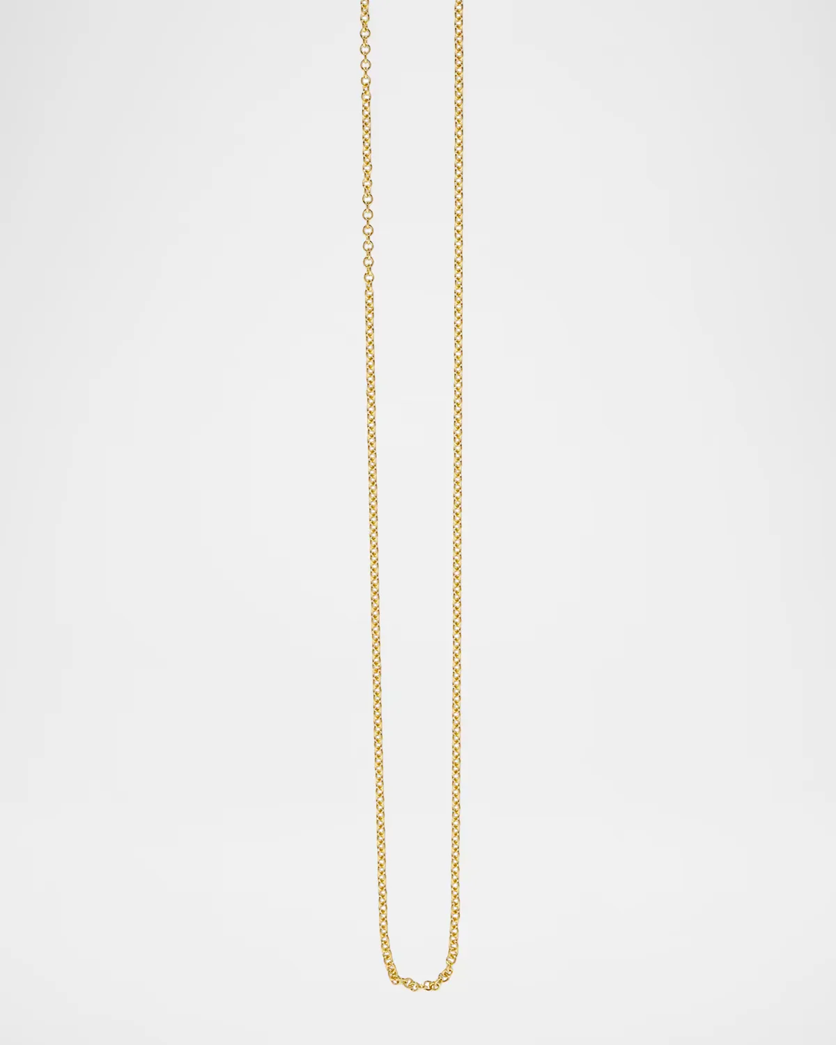 18K Thin Cable Chain Necklace, 20L