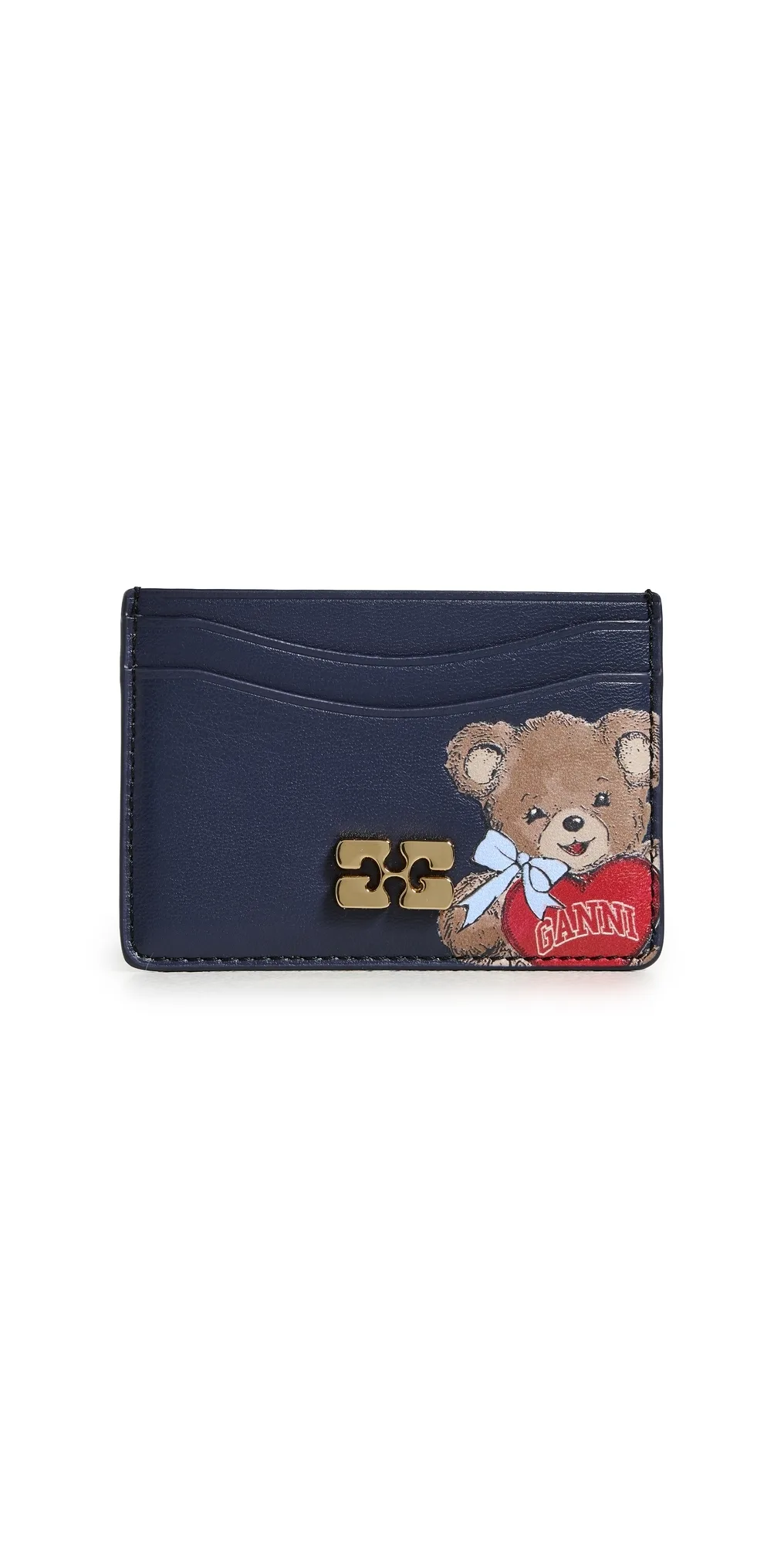 Card Holder With Flap Bear