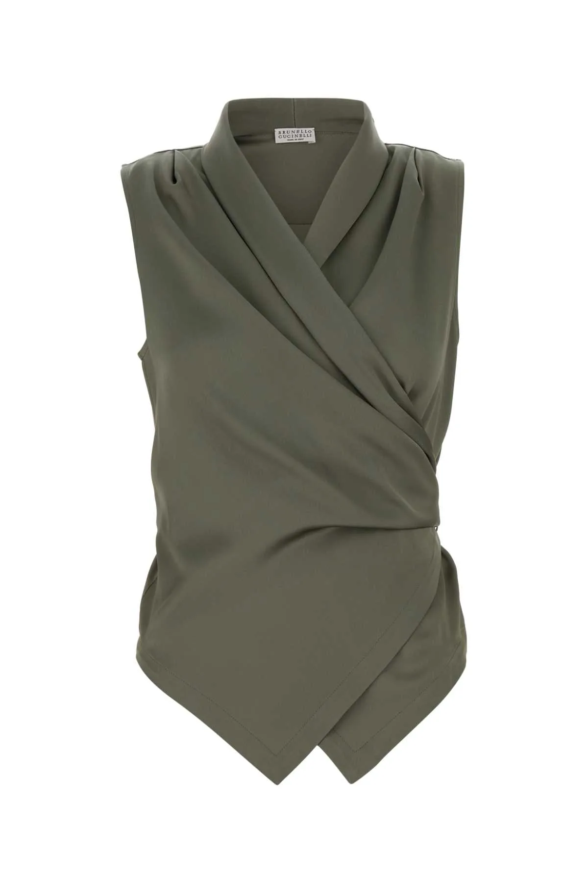 Sage Green Satin Vest