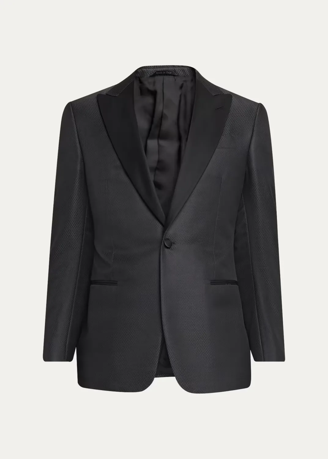 Wool-Silk Micro Jacquard Dinner Jacket