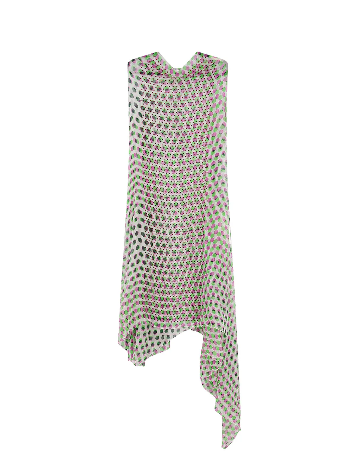 Multicolor Silk Dress by Dries Van Noten