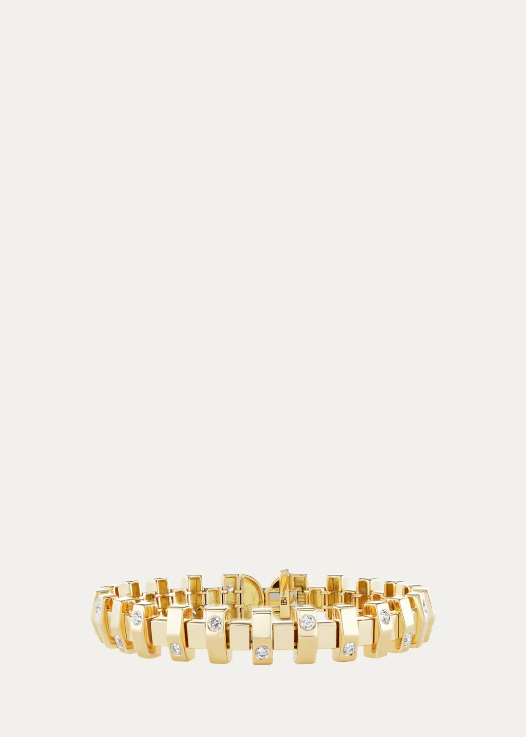 Small Gold & Diamond Hopscotch Bracelet
