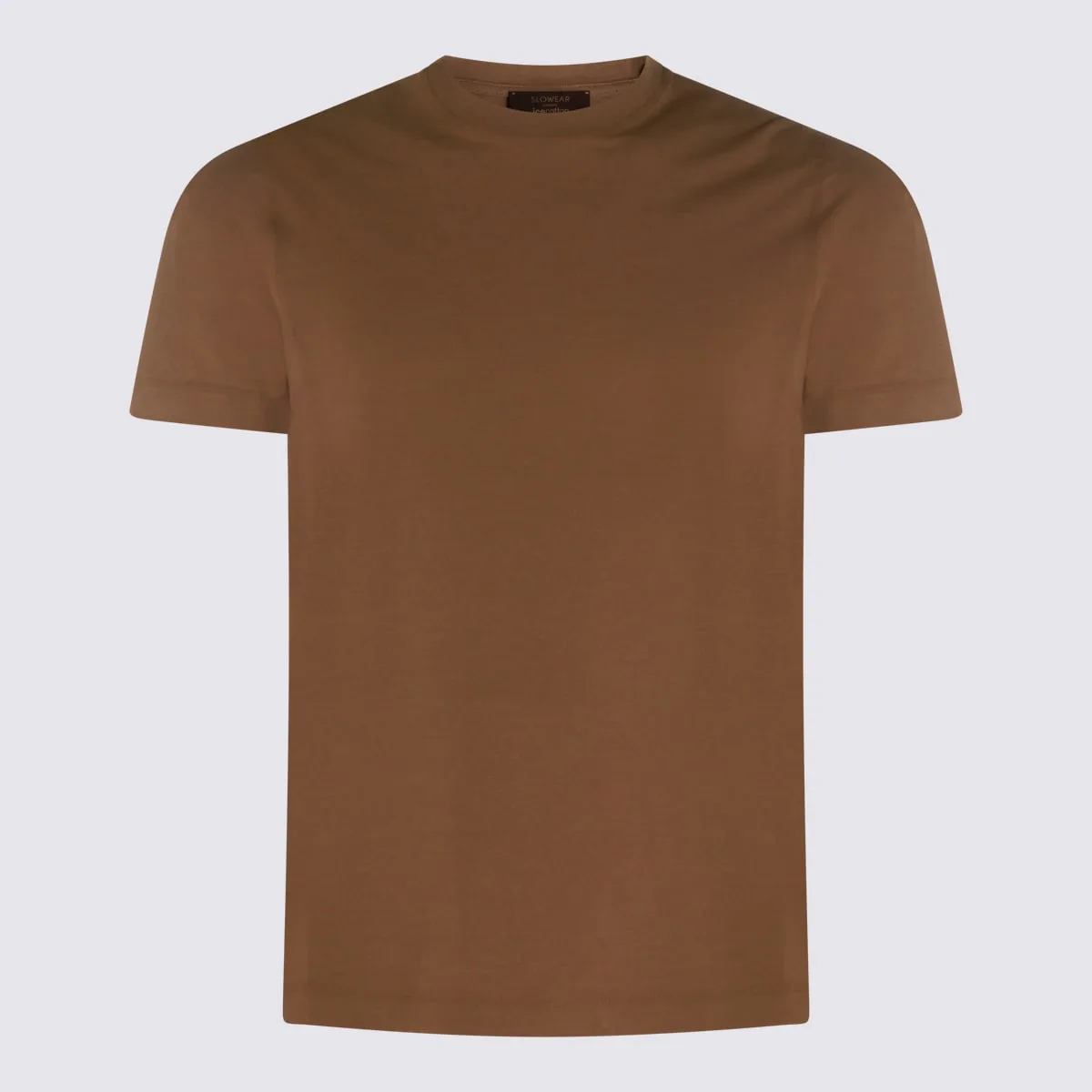 Brown Cotton T-shirt
