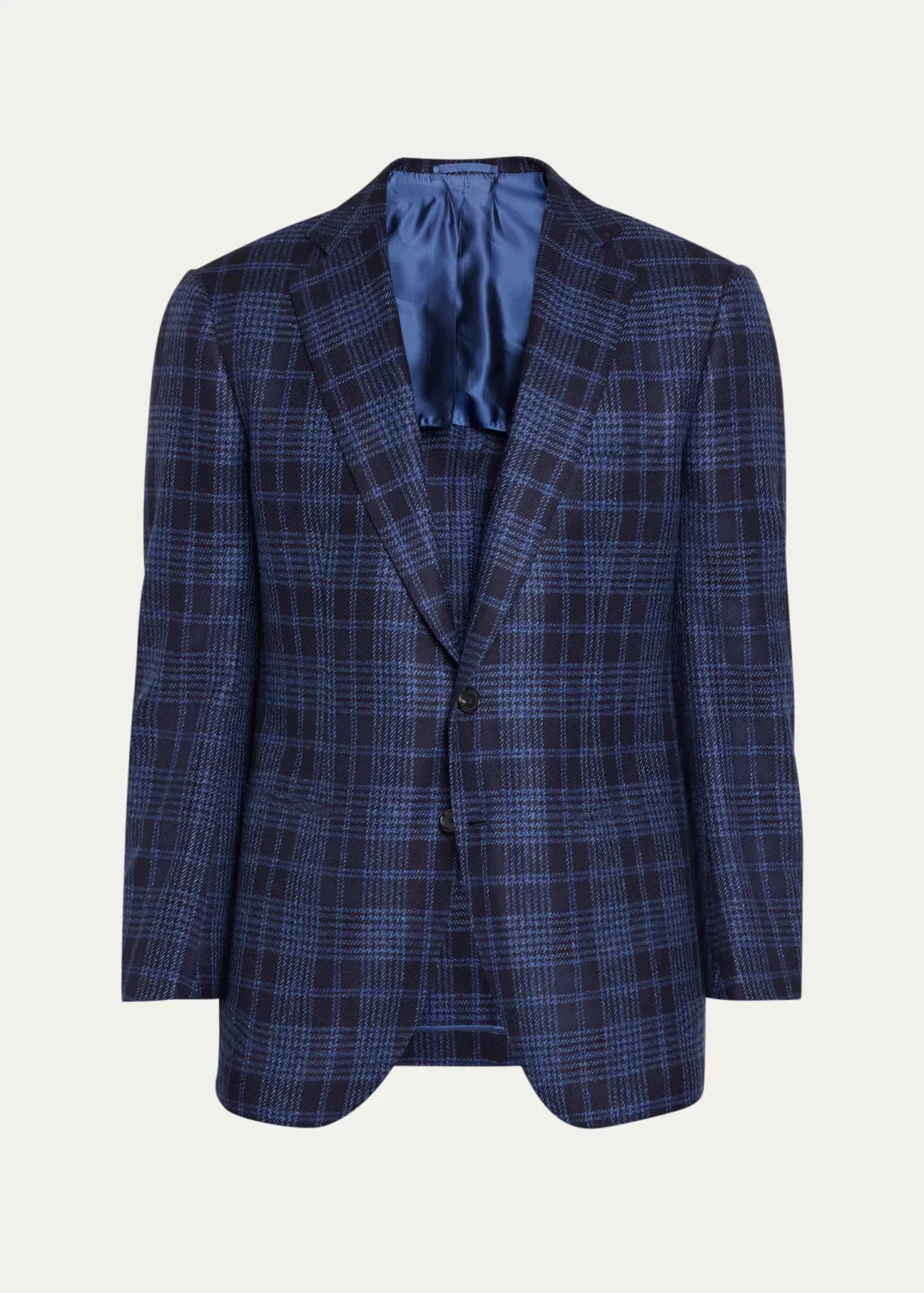 Cashmere Plaid Single-Breasted Sport Coat