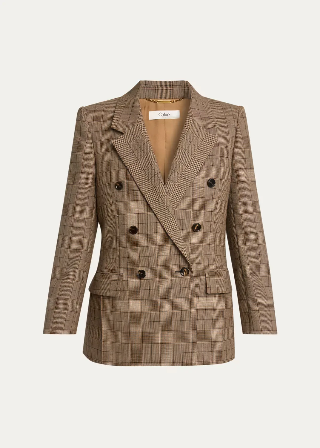 Double-Breasted Check Tailoring Jacket