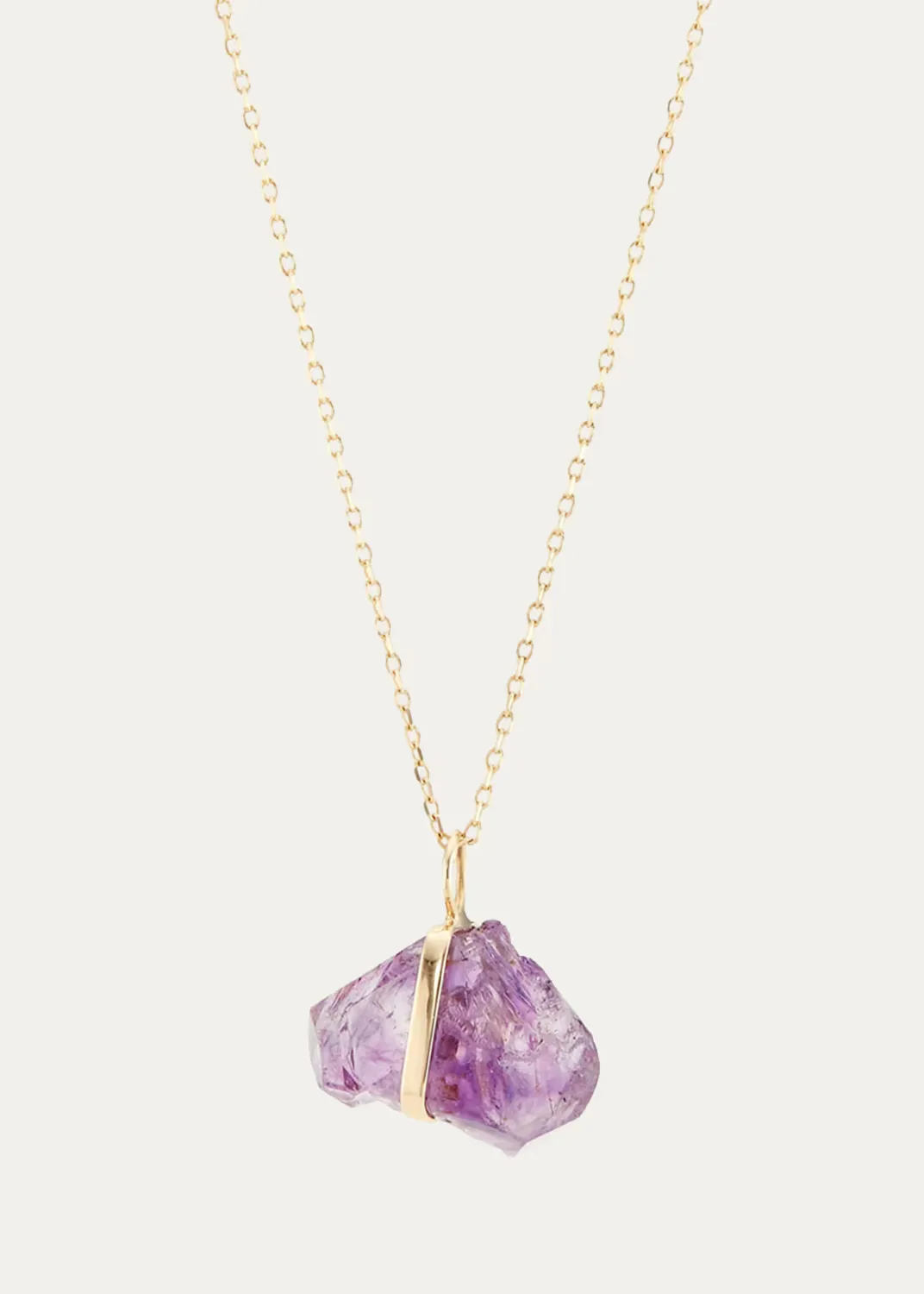 14K February Birthstone Pendant Necklace