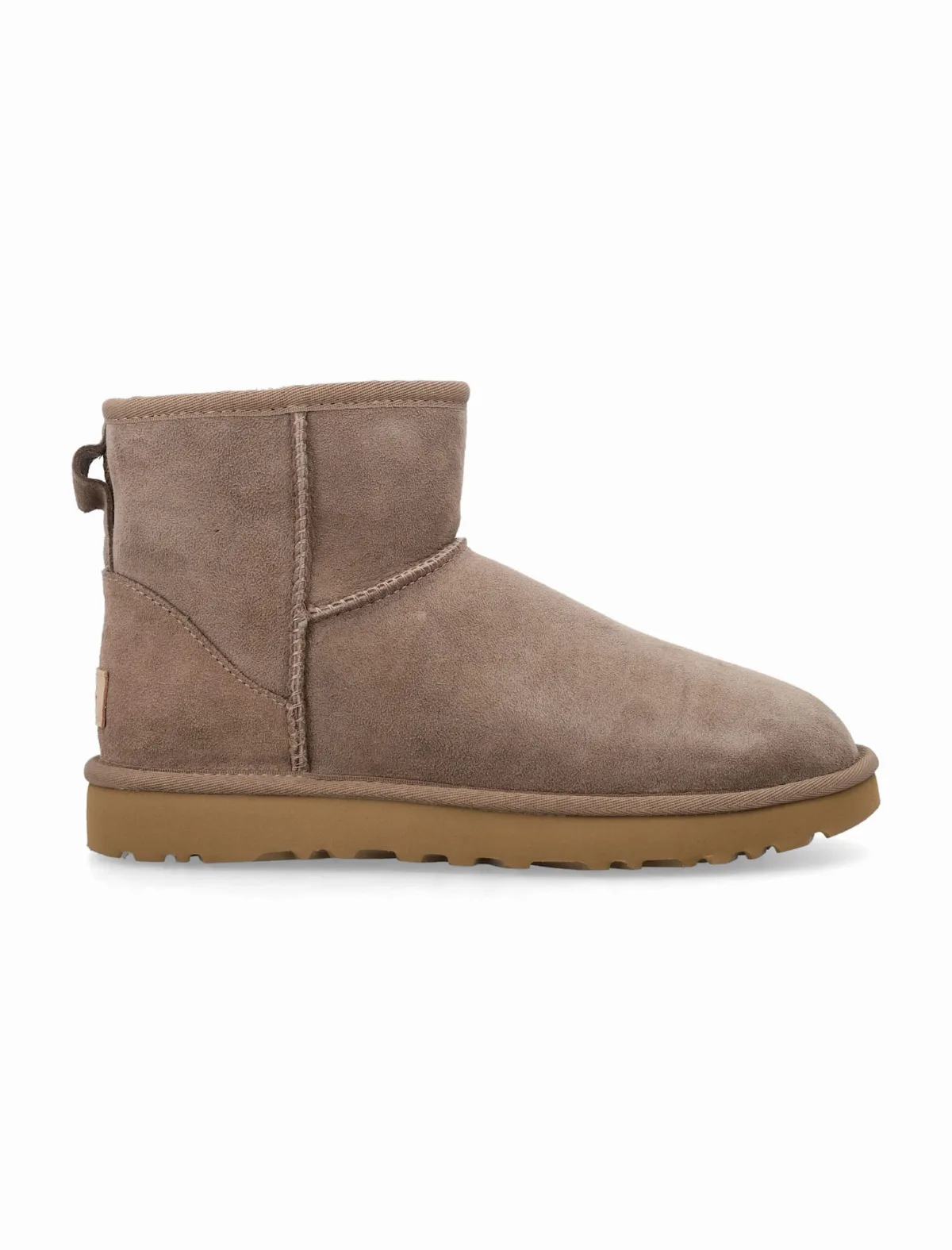 Classic Mini Ii Suede Boots With Shearling Lining