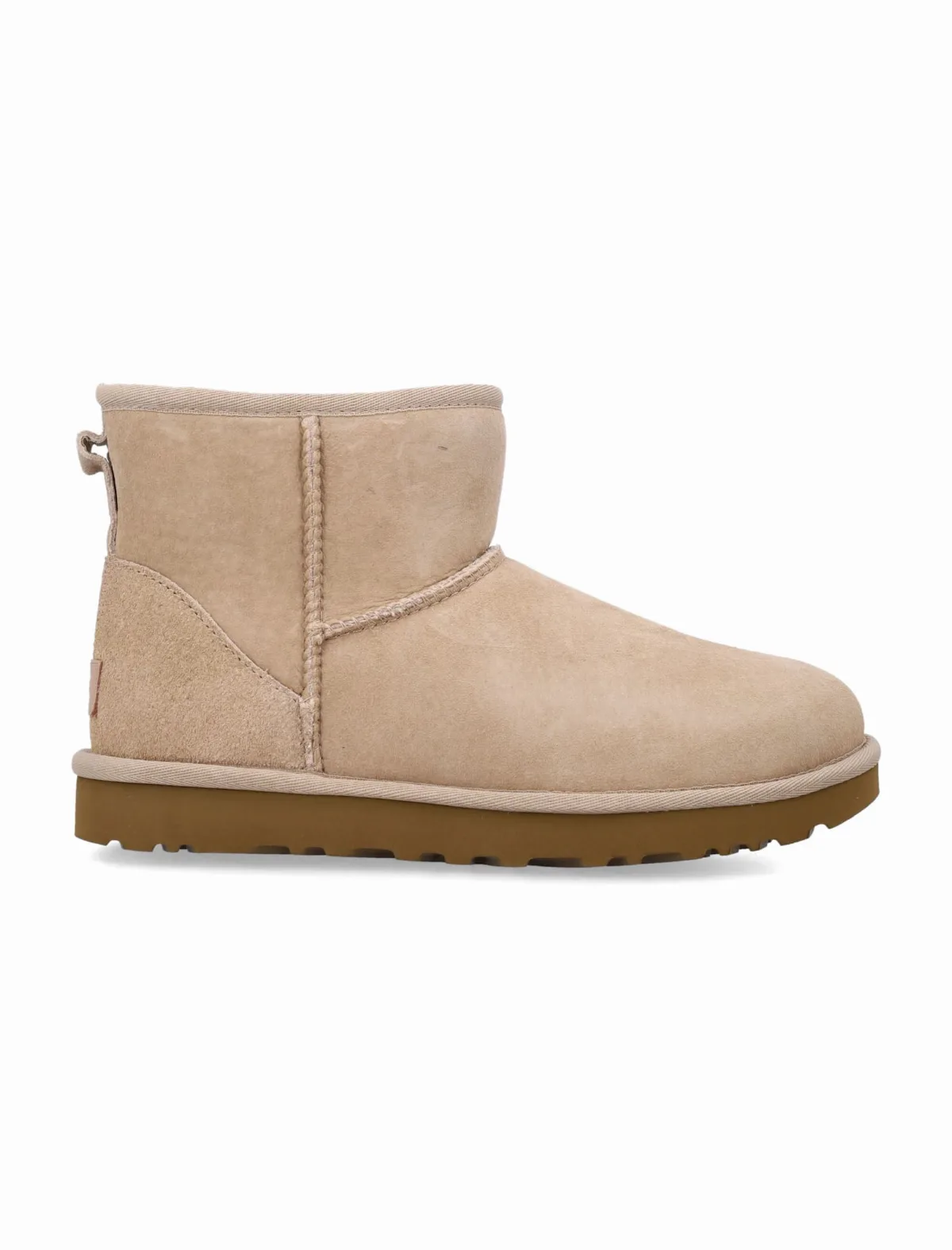 Classic Mini Ii Suede Boots With Shearling Lining