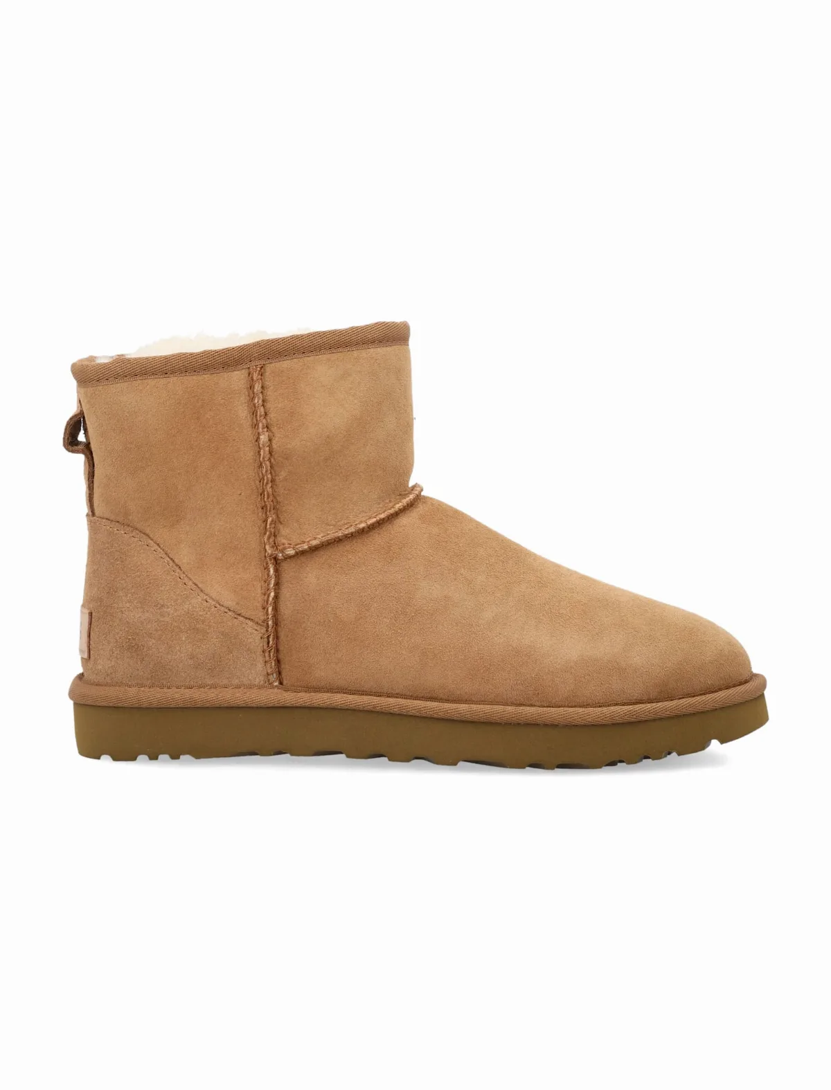 Classic Mini Ii Suede Boots With Shearling Lining