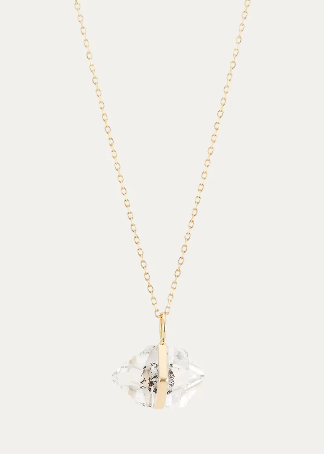 14K April Birthstone Pendant Necklace