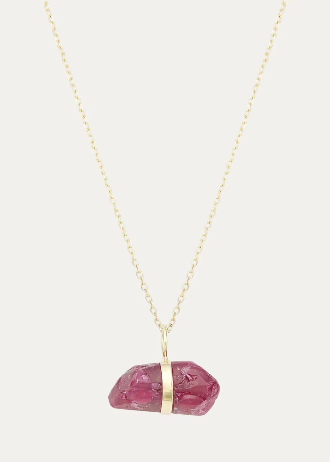 14K July Birthstone Pendant Necklace