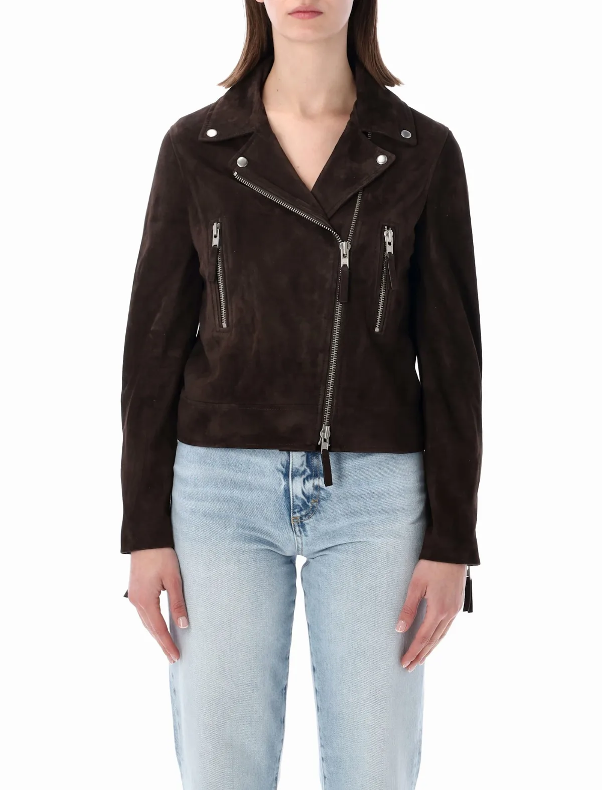 S. W.O. R.D 6.6.44 Sword Classic Biker Suede Leather Jacket